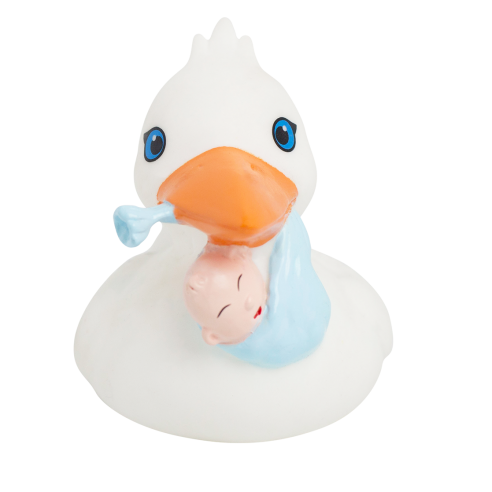 ▷ Patito de Goma Cigüeña | El Regalo Perfecto para Recién Nacidos