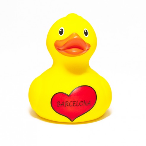 ▷ Pato de Goma I Love Barcelona | El Souvenir Perfecto