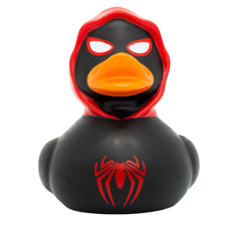▷ Comprar Pato de Goma Spidy Negro ☑️ Diseño Temático